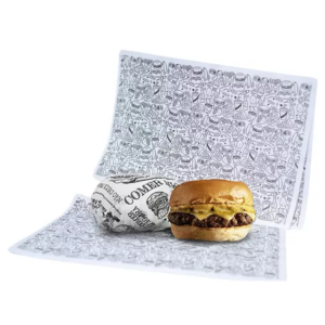 Papel Acoplado Para Lanche Hambúrguer Delivery C/500 Papel Acoplado 33x48 1x0   